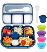 MaMix Bento Lunch Box Adult, Kids, Lunch Containers for Adults/Kids/Students,1300ML-4 Compartment...