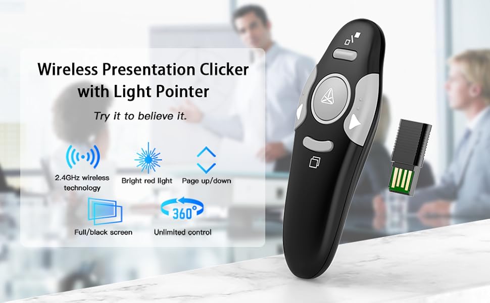 presentation clicker powerpoint clicker with pointer for presentation pointer for presentation
