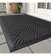 MontVoo-Front Door Mat Outdoor Indoor Entrance Doormat-Welcome Mat Entry Entryway Rugs Inside Out...