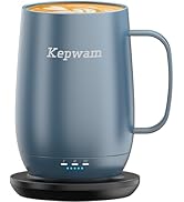 Kepwam Heated Coffee Mug T2-Plus, 20oz Leading Large Capacity Self Heating Coffee Mug, Up to 8 Hr...