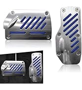 Arwrilt 2 PCS Car Foot Pedal Pads, Brake and Accelerator Pedal Cover Sets, Non-Slip Pedal Cover M...