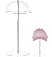 PH PandaHall Adjustable Hat Display Stands 5~13 inch Wig Display Rack Hat Holder Stand Clear Dome...