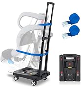 Car Seat Travel Cart for Airport Foldable Car Seat Carrier Dolly with Blue Straps Trolley Luggage...