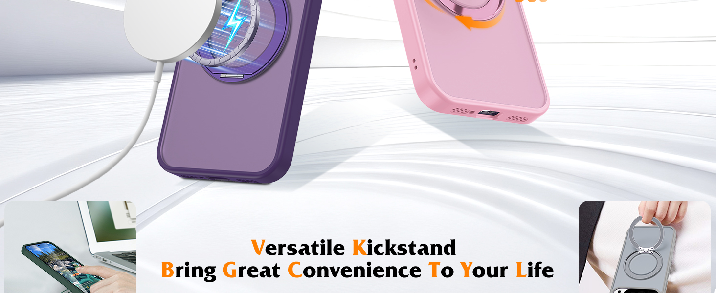 360° Rotatable Magnetic Stand Phone Case