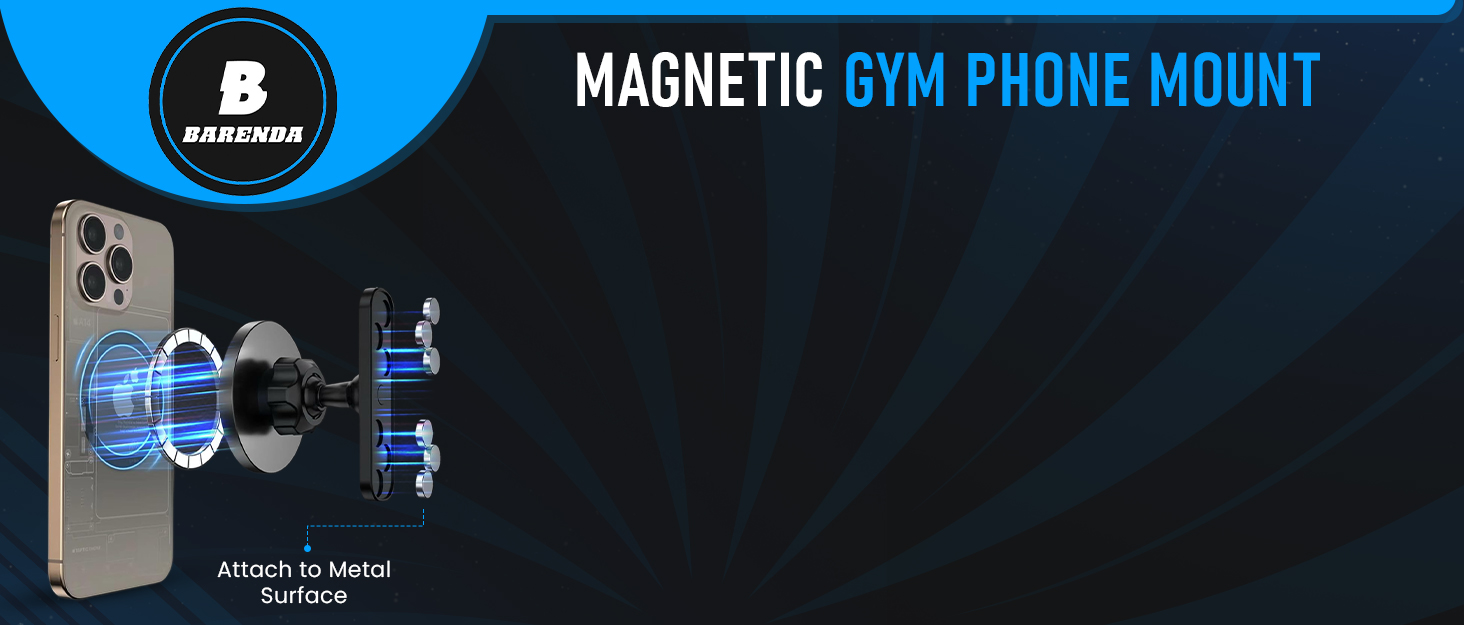 Magnetic Phone Holder for Gym