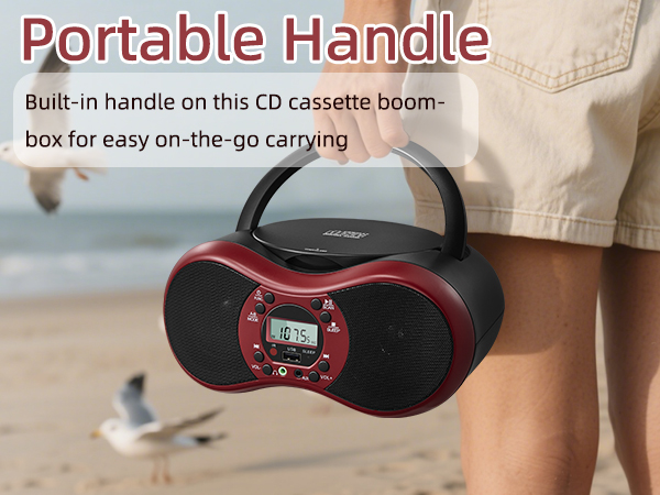 Portable CD Player Boombox