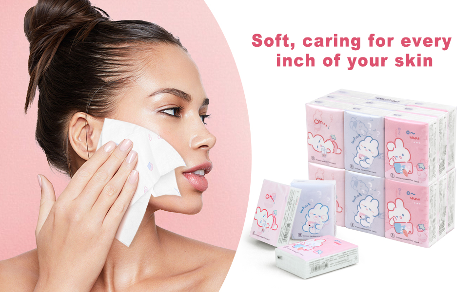 Mini Pocket Tissue Individual Printed With Rabbit