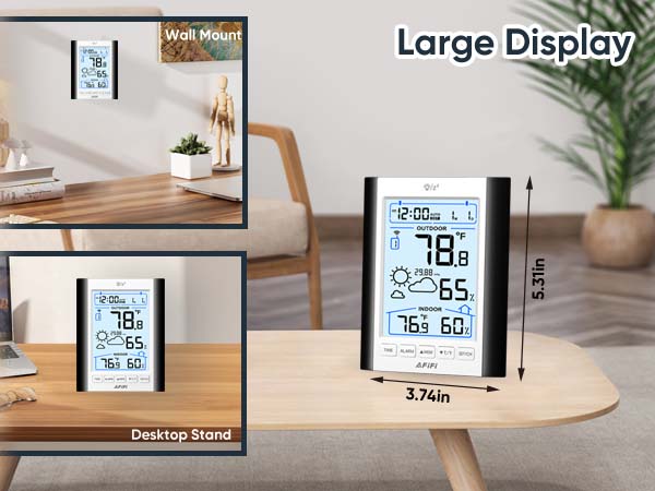 Indoor Outdoor Thermometer Hygrometer Wireless