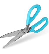 DURATECH 10 Inch Scissors All Purpose Heavy Duty, Heavy Duty Scissors with Serrated Blade, Soft E...