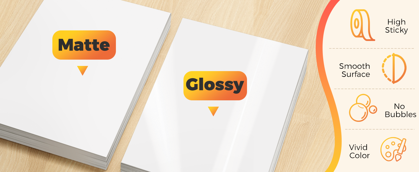 vinyl printable sticker paper