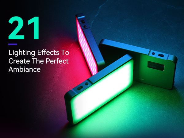RGB video light portable camera lighting for photography mini on camera light