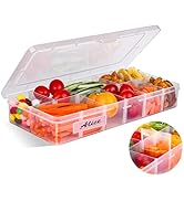 AIERSA Snack Boxes for Kids-12 Compartments,Snack Containers for Toddlers,Adjustable divided Snac...