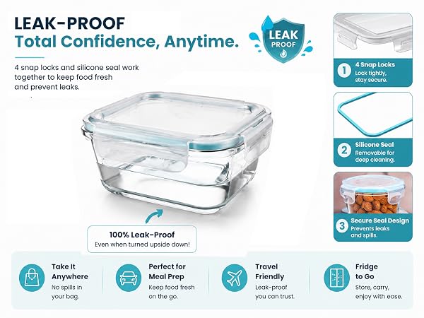glass food storage container