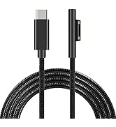 Sisyphy Metal Braided Surface Connect to USB-C Charging Cable (Bright Black 5ft), Compatible for ...