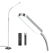 WIO-MIO Led Floor Lamp with 4 Color Temperature and Stepless Dimmer, Remote and Touch Control Flo...