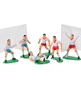 SquarezhenBo 9Pcs Football/Soccer Toppers for Cake and Cupcakes - Sports Theme Baby Shower Party ...