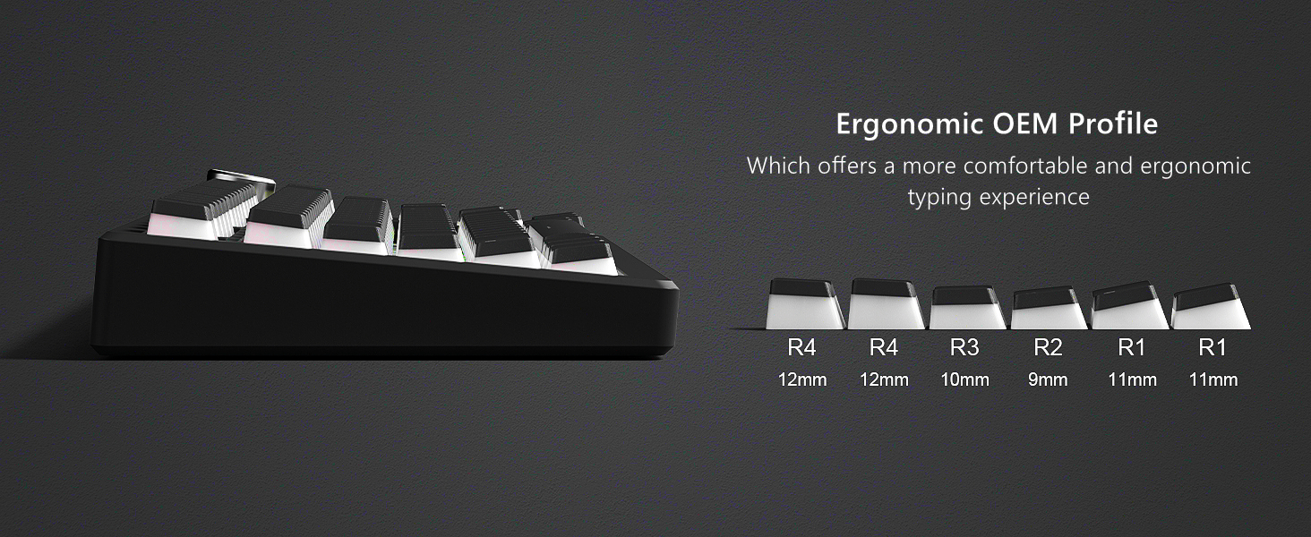 Womier Pudding Keycaps,PBT Keycaps 100 percent keyboard 130 Keys,Shine Through Keycaps