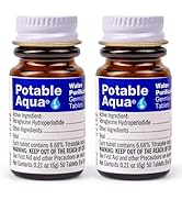 Potable Aqua Water Purification Tablets, Portable and Effective Water Purification Solution for C...
