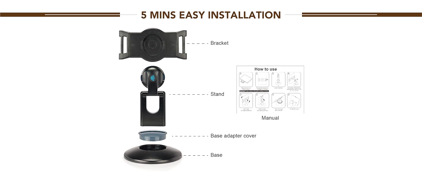 iPad Air mini 4 8 11 12.9 large tablet pro drawing swivel stand holder adjustable kiosk retail dock
