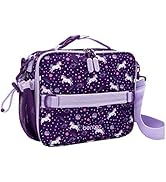 Bentgo Kids Prints Lunch Bag - Double Insulated, Durable, Water-Resistant Fabric with Interior a...