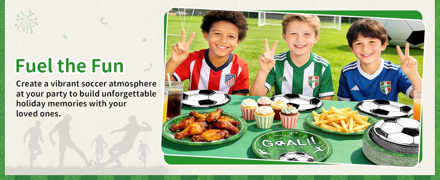 Soccer Paper Plates