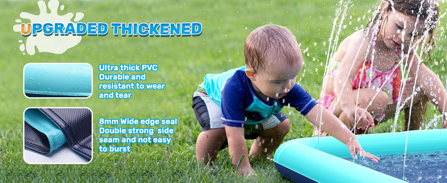 plastic splash pad with sprinkler