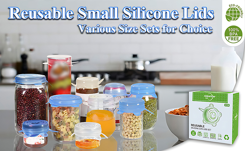 stretchable silicone can lids
