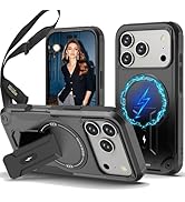 Ephoou for Apple iPhone 17 Pro Case with Kickstand, Compatible with MagSafe - Adjustable Wide Cro...