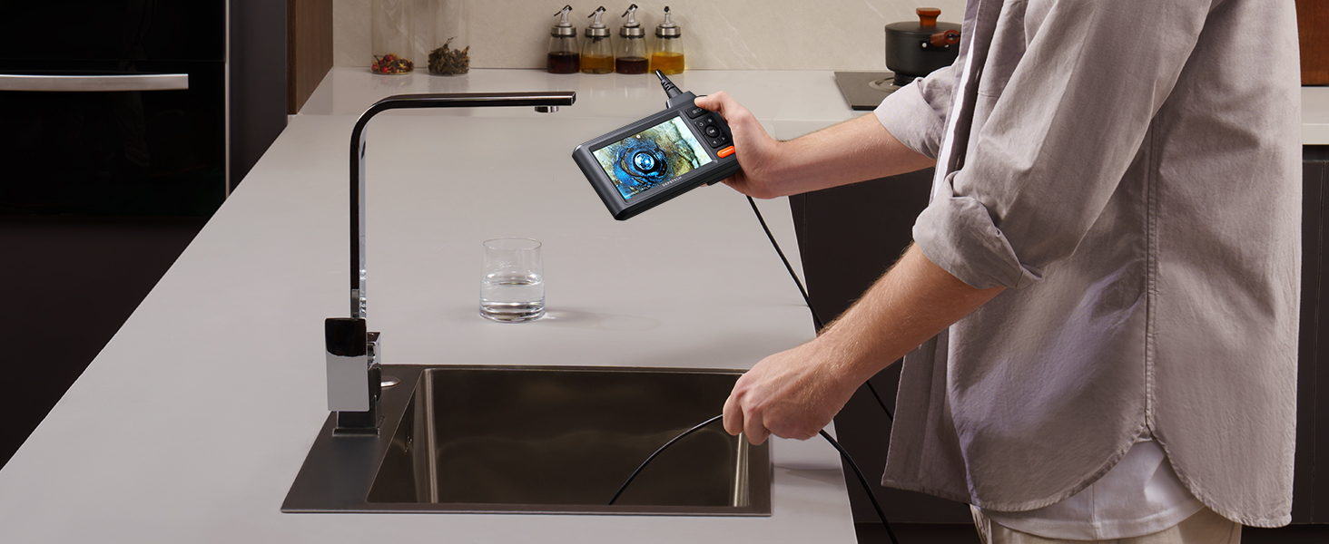 Endoscope Camera with Lights Snake Inspection Scope Camera Industrial Borescope