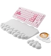 Ergonomic Wrist Rest for Keyboard and Mouse, Soft Memory Foam Cloud Keyboard Stand Pad with Wrist...