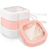 FODIENS 4PCS Hair Tie Organizer, Portable Hair Accessory Storage Box Containers, Stackable Hair T...