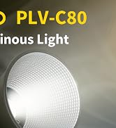 RALENO 80W LED Video Light with Handhold, 7200Lux CRI95+ Studio Lights with Cooling Fan and Bowen...