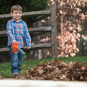 Be just like dad with this toy leaf blower