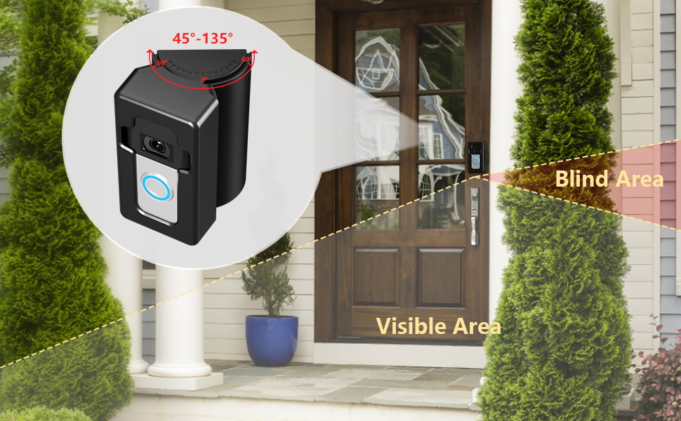ring doorbell mount,ring doorbell angle mount,anti theft doorbell mount,blink doorbell mount,ring