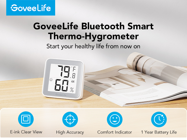 GoveeLife Bluetooth Thermometer Hygrometer
