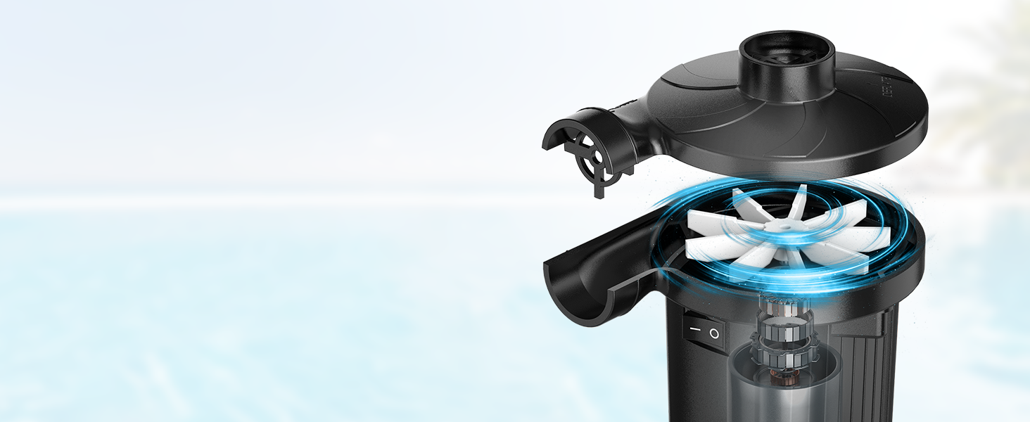 Air Pump for Inflatables Rapidly