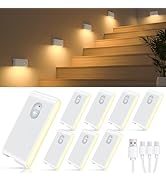 WILLED Rechargeable Night Lights, Warm White Motion Sensor Night Lights, Wireless Stair Lights In...