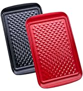LEHAHA Grilling Prep and Serve Trays, BBQ Serving Platter for Raw and Cooked Food, Melamine Servi...