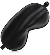 Loomluxe Sleep Mask Silk Eye Mask for Men Sleeping Mask, Adjustable Elastic Strap for Night Shadi...