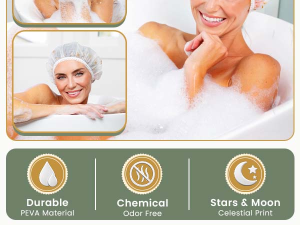  protected and looking fab. The waterproof hair cap keeps moisture out,