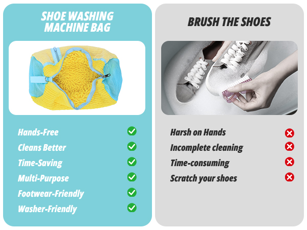 shoe washing bag