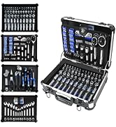 Prostormer Mechanic Tool Set, 240-Pieces Universal Household Auto Repair Tool Kit with Heavy Duty...