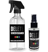 Delete Screen Cleaner Spray Kit, 2 Pack, 16oz and 2oz Bottle and 12