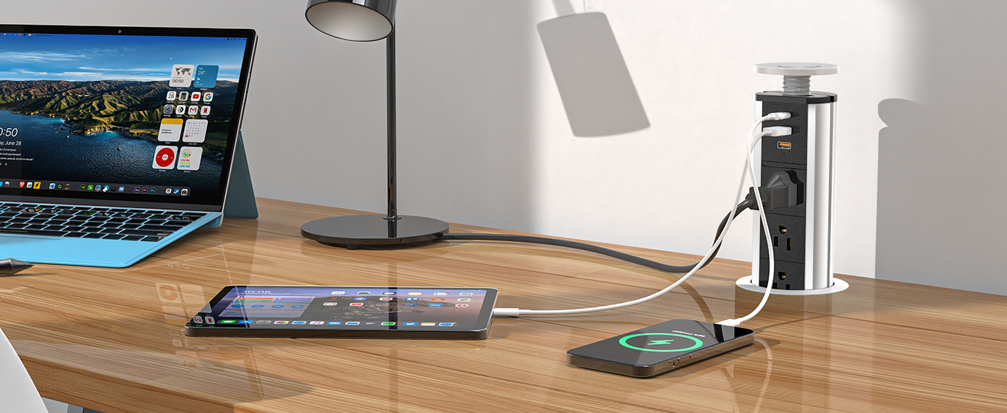 pop up outlet for desk