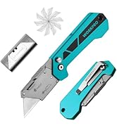 WORKPRO Box Cutter, Utility Knife Quick Change Blade Razor Knife, Folding Pocket Knife with Belt ...
