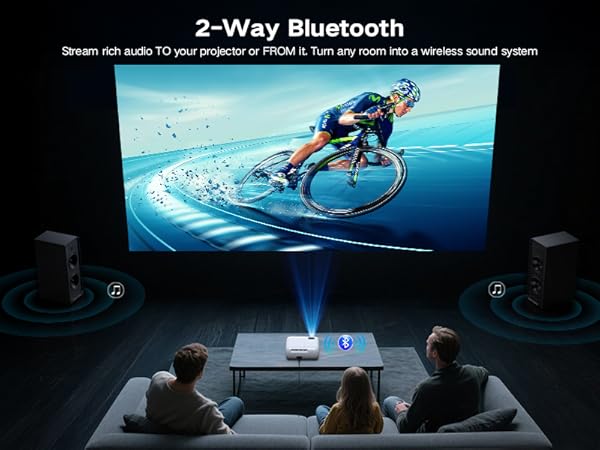 Bluetooth projector
