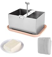 QTLCOHD Tofu Press, Tofu Press Stainless Steel with Towel and Drip Tray, Paneer Press Tofu Mold f...