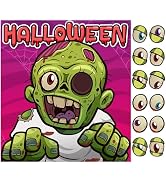 OHOME Halloween Party Favors - Pin The Eyeball on The Zombie Game | Halloween Decorations - Hallo...