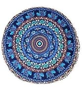 Nature's Own Meditation Floor Pillow, Round Large Pillows Seating for Adults, Bohemian Mandala Ci...