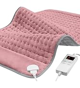 Heating Pad for Period Cramps, Heating Pads for Back Pain Relief, Heat Pad with 4 Timer &amp; 6 Heat ...